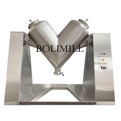 comprare Small 180L Capacity Dry Powder Mixing V Type Mixer Machine with 1.5 kW Power and 1 Year Warranty online manufacture
