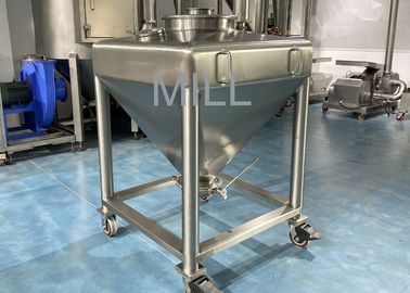 Contenitore cubico del carro armato del carro armato/IBC del totalizzatore della polvere di vuoto IBC dell'acciaio inossidabile per il trasportatore